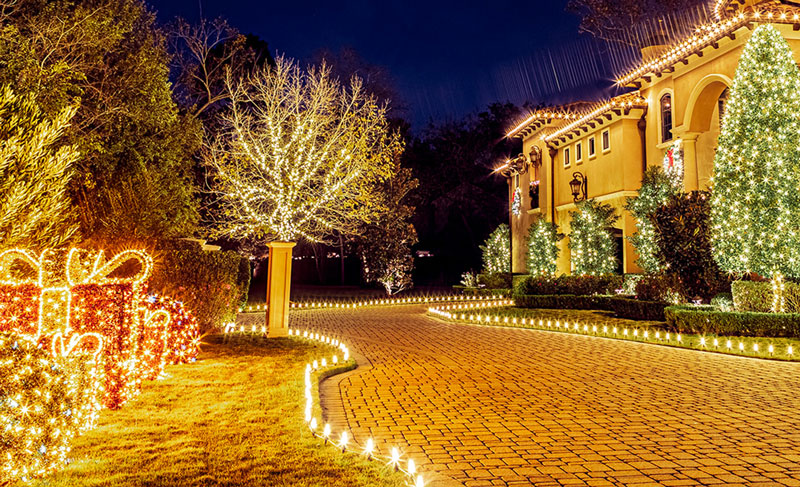 Ignite Christmas Lighting Commercial Exterior Sidewalk Lights